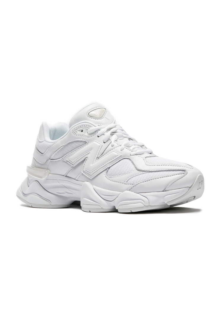 סניקרס ניו באלאנס NEW BALANCE לבן עור רשת דגם U90602FD סדרת 9060 סוליית צ'אנקי