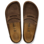 נעלי מוקסין בירקנשטוק BIRKENSTOCK נשים חום זמש Naples Wrapped מדרס שעם סוליית EVA