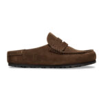 נעלי מוקסין בירקנשטוק BIRKENSTOCK נשים חום זמש Naples Wrapped מדרס שעם סוליית EVA