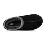 כפכפי זמש UGG שחור דגם Tasman II בטנת עור סוליית EVA תפרים בולטים