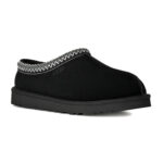 כפכפי זמש UGG שחור דגם Tasman II בטנת עור סוליית EVA תפרים בולטים