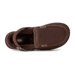 כפכפי זמש UGG חום דגם Goldenstar Evelina בטנת צמר סינטטי סוליית EVA רצועת לוגו