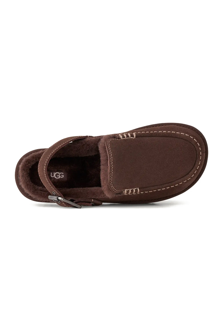 כפכפי זמש UGG חום דגם Goldenstar Evelina בטנת צמר סינטטי סוליית EVA רצועת לוגו