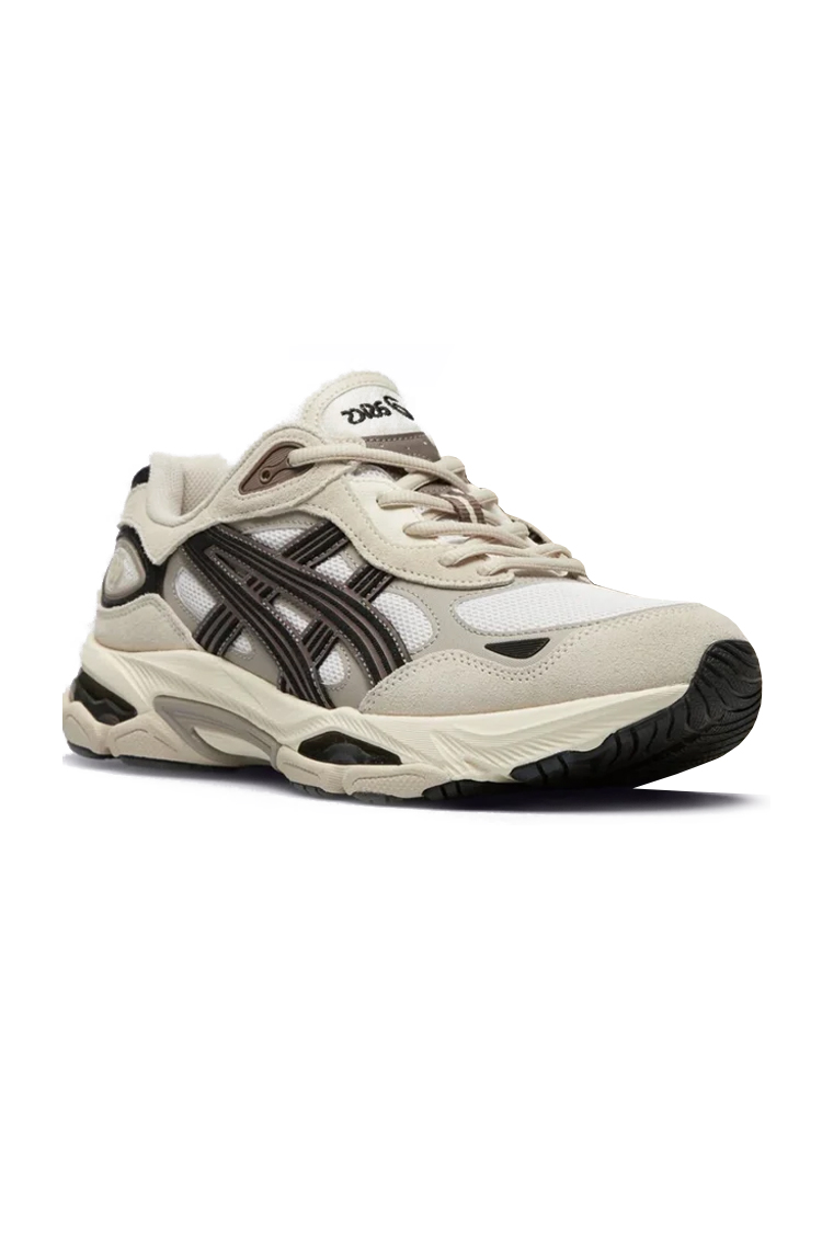 נעלי אסיקס ASICS חום/קרם גברים סניקרס רטרו טכנולוגיות דגם GEL-NYC 2.0 גל ניו יורק