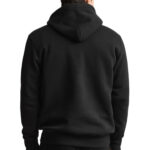 קפוצ’ון גאנט GANT שחור כותנה דגם Shield Hoodie גזרה רגילה רקמה וכיס קנגורו