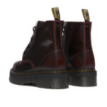 מגפיי עור דוקטור מרטנס dr martens דובדבן דגם Sinclair Jungle Boot Arcadia רוכסן קדמי פלטפורמה עור ארקדיה