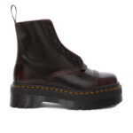 מגפיי עור דוקטור מרטנס dr martens דובדבן דגם Sinclair Jungle Boot Arcadia רוכסן קדמי פלטפורמה עור ארקדיה