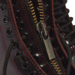 מגפיי עור דוקטור מרטנס dr martens דובדבן דגם Sinclair Jungle Boot Arcadia רוכסן קדמי פלטפורמה עור ארקדיה