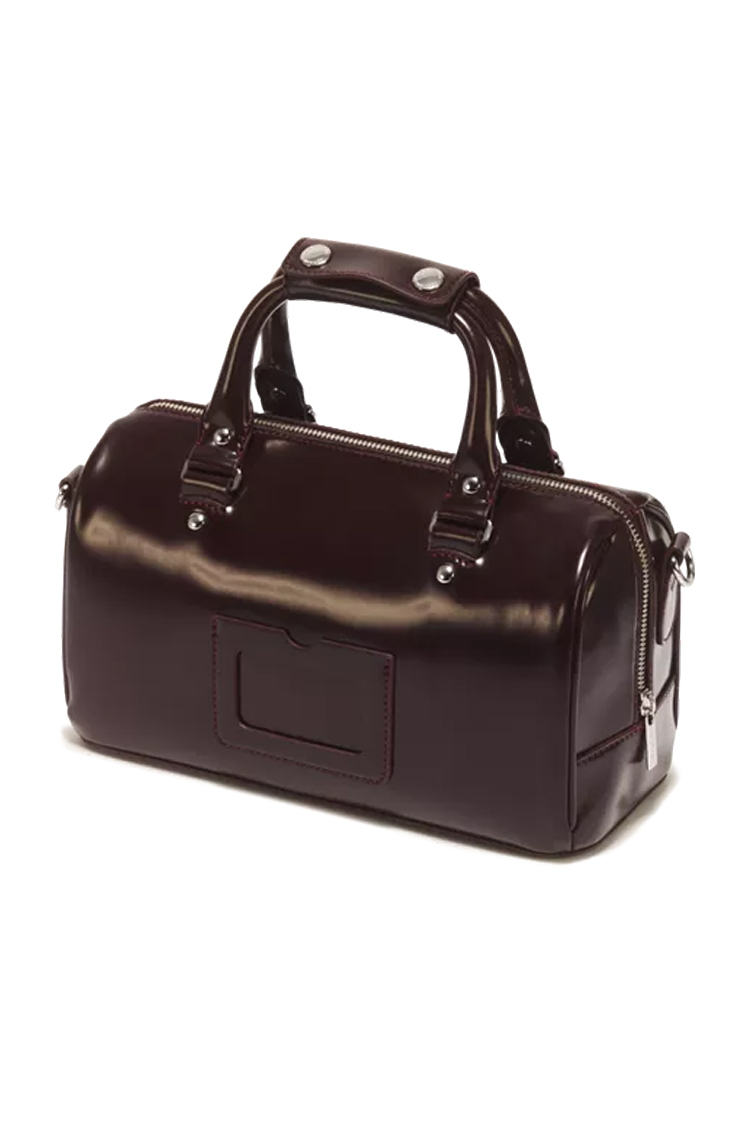 תיק צד דוקטור מרטנס dr martens דובדבן דגם Top Handle Rub-Off Leather Bag עור משופשף רצועה נשלפת