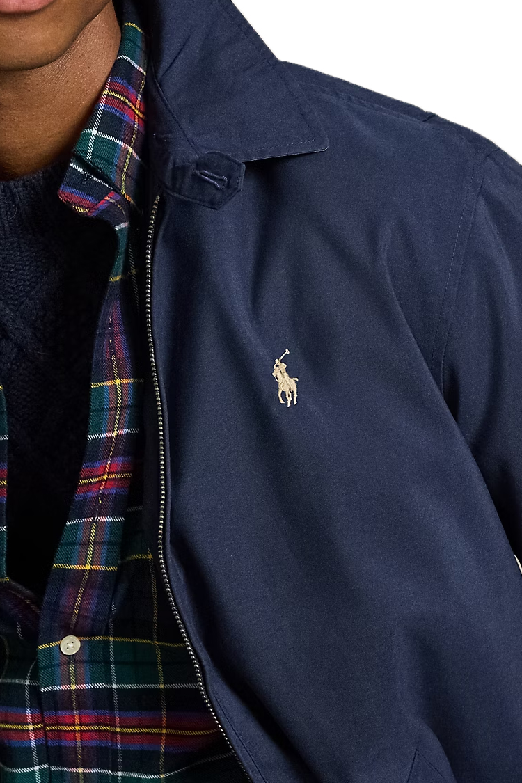 ז’קט רוח פולו ראלף לורן polo ralph lauren כחול דגם Bi-Swing Jacket פוליאסטר ממוחזר מרופד רקמה