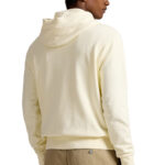 קפוצ’ון פולו ראלף לורן polo ralph lauren קרם דגם Loopback Fleece Hoodie 100 אחוז כותנה כיס קנגורו רקמה