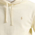 קפוצ’ון פולו ראלף לורן polo ralph lauren קרם דגם Loopback Fleece Hoodie 100 אחוז כותנה כיס קנגורו רקמה