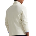 סווטשירט פולו ראלף לורן polo ralph lauren קרם דגם Estate-Rib Quarter-Zip Pullover 100 אחוז כותנה קל משקל רבע רוכסן רקמה