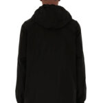 מעיל דו צדדי ברברי burberry משובץ שחור דגם Reversible Check Hooded Jacket פוליאסטר כפתורי לחיצה לוגו