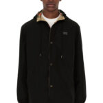 מעיל דו צדדי ברברי burberry משובץ שחור דגם Reversible Check Hooded Jacket פוליאסטר כפתורי לחיצה לוגו