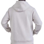 קפוצ’ון באלר BALR אוף וויט כותנה דגם Relaxed Fit Cotton רוכסן מלא לוגו
