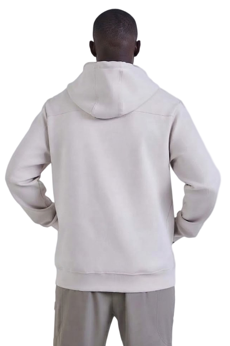 קפוצ’ון באלר BALR אוף וויט כותנה דגם Relaxed Fit Cotton רוכסן מלא לוגו
