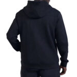 קפוצ’ון באלר BALR שחור כותנה דגם Relaxed Fit Cotton רוכסן מלא לוגו