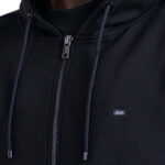קפוצ’ון באלר BALR שחור כותנה דגם Relaxed Fit Cotton רוכסן מלא לוגו