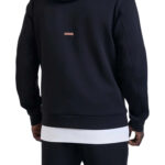קפוצ’ון באלר balr שחור דגם Relaxed Fit Cotton Hoodie תשלובת כותנה דיטייל לוגו תפור תווית עקב