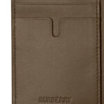 ארנק כרטיסים ברברי burberry בז משובץ דגם Check Folding Card Case עור טקסטיל חריצי כרטיסים