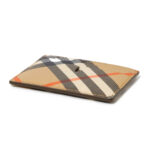 ארנק כרטיסים ברברי burberry משובץ דגם Check Card Case עור כבש טקסטיל 4 חריצי כרטיסים תא מרכזי