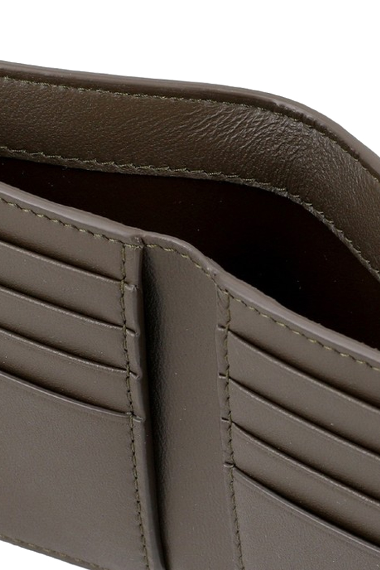 ארנק עור ברברי burberry משובץ דגם Check Bifold Wallet עור כבש טקסטיל 8 חריצי כרטיסים שטרות