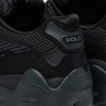 נעלי פולו ראלף לורן polo ralph lauren שחור דגם Trackstr 300 תשלובת טקסטיל דמוי עור סוליה עבה