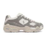 נעלי פולו ראלף לורן polo ralph lauren לבן דגם Trackstr 300 תשלובת טקסטיל דמוי עור סוליה עבה
