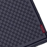 צעיף צמר גוצי gucci כחול דגם gg wool jacquard scarf 100 אחוז צמר פרנזים מונוגרמה gg