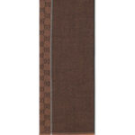 צעיף צמר גוצי gucci חום דגם gg wool jacquard scarf 100 אחוז צמר פרנזים מונוגרמה gg