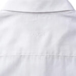 חולצה מכופתרת איינקר ainker לבן דגם Wool Blend 1081 תשלובת צמר רקמה חזה שכמות קלאסי פיט