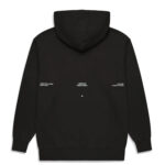 קפוצ’ון איינקר ainker שחור דגם 1119 Black Hoodie כותנת מרסריזד רילקסד פיט רקמה חזה טקסט גב