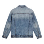 ז’קט ג’ינס איינקר AINKER כחול בהיר דגם 1150 Jacket Jeans גזרה נינוחה דו-גוני שוליים פרומים כפתורים עתיקים