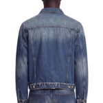 ז’קט ג’ינס איינקר AINKER כחול דגם 1150 Jacket Jeans גזרה נינוחה דו-גוני שוליים פרומים כפתורים עתיקים