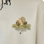 טי שירט קוטור קלאב The Couture Club אוף וויט כותנה דגם Palm Springs Graphic הדפס דקלים חזה וגב