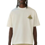 טי שירט קוטור קלאב The Couture Club אוף וויט כותנה דגם Palm Springs Graphic הדפס דקלים חזה וגב