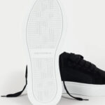 סניקרס קוטור קלאב The Couture Club שחור זמש איטלקי דגם Axis Sneaker פאנלים שתי זוגות שרוכים סוליה עבה