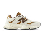 סניקרס ניו באלאנס NEW BALANCE לבן שמנת/חום רשת דגם U90602FD סדרת 9060 סוליית צ’אנקי