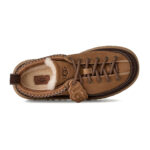 כפכפי פלטפורמה אג ugg חום דגם Heritage Lace-Up Slipper זמש איכותי בטנת עור סוליית eva פלטפורמה 4.5 סמ פרווה