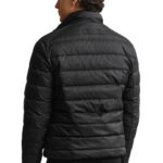 מעיל פוך גאנט gant שחור דגם Light Down Jacket פוליאסטר דוחה רוח מים פלומת פוך 650 fill power גזרה רגילה רקמה חזה פאץ עורף