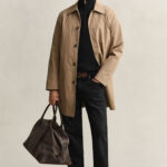 סריג גאנט שחור GANT ERO כותנה דגם Casual Cotton Half-Zip Sweater חצי רוכסן רקמה