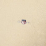 סריג גאנט gant קרם דגם Casual Cotton Knitted Sweater 100 אחוז כותנה נינוח רקמה לוגו חזה