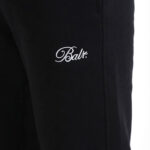 מכנס טרנינג באולר balr שחור דגם Relaxed Fit Cotton Joggers תשלובת כותנה רילקסד פיט רקמה שרוול פאץ כיס אחורי