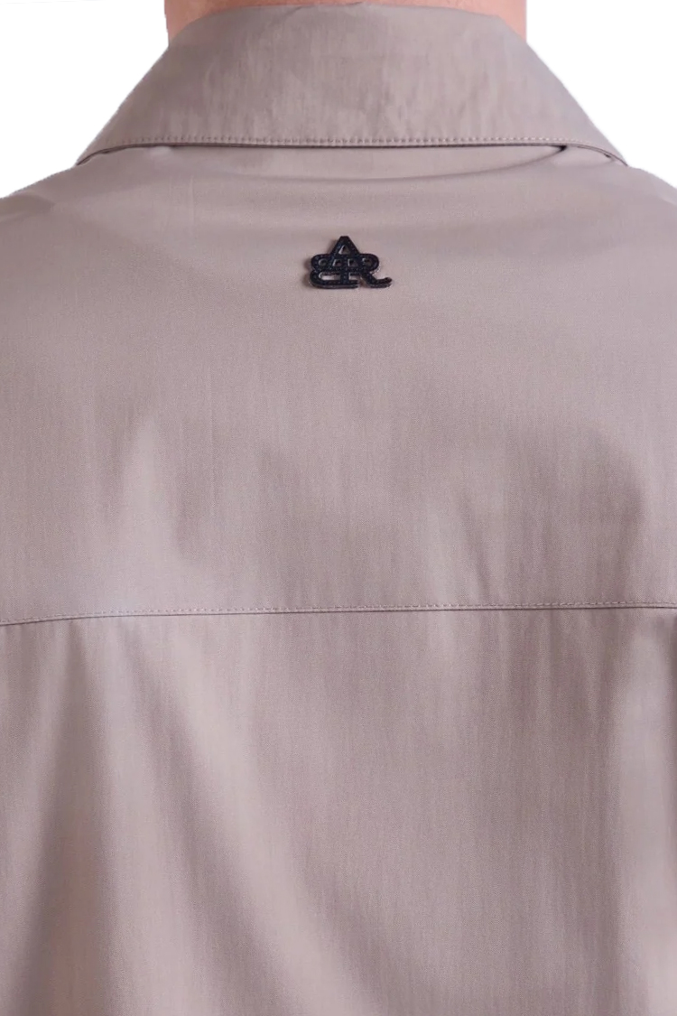 ז’קט ניילון באלר balr חאקי דגם straight fit jacket 100% ניילון קל משקל חוסם רוח גזרה ישרה תיק תק עורף