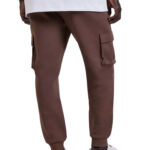 מכנס טרנינג באולר balr חום דגם Mid Logo Sweatpants תשלובת כותנה רילקסד פיט כיסי צד רקמה שרוול כיס אחורי
