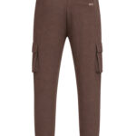 מכנס טרנינג באולר balr חום דגם Mid Logo Sweatpants תשלובת כותנה רילקסד פיט כיסי צד רקמה שרוול כיס אחורי