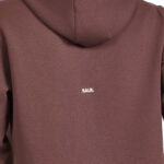 קפוצ’ון באולר balr חום דגם Mid Logo Hoodie תשלובת כותנה רילקסד פיט רקמה חזה גב שני כיסים