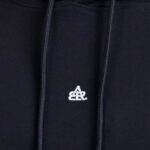 קפוצ’ון באולר balr שחור דגם Mid Logo Hoodie תשלובת כותנה רילקסד פיט רקמה חזה גב שני כיסים
