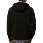 קפוצ’ון ברברי burberry שחור דגם Check Hood Cotton Zip Hoodie סלים פיט תשלובת כותנה רוכסן מלא בטנת משבצות ברדס